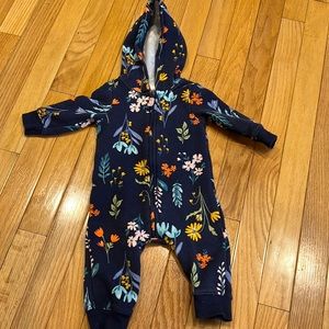 Carter’s Baby Girl Hooded Floral Jumpsuit